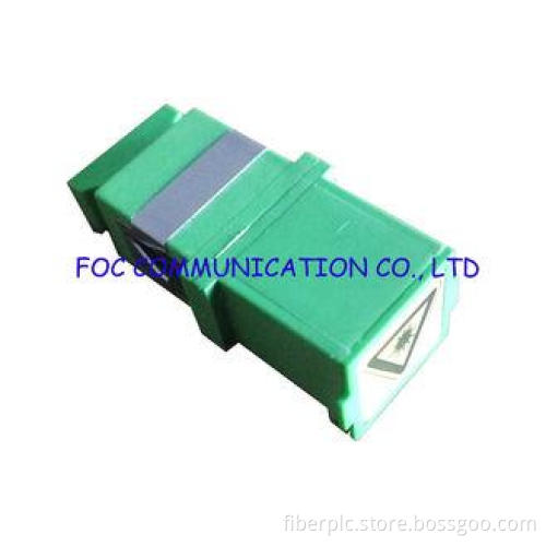 SC Shuttered Optical Fiber Adapter Zirconia Ceramic Sleeve